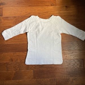 J Crew 3/4 Sleeve Varsity Sweatshirt